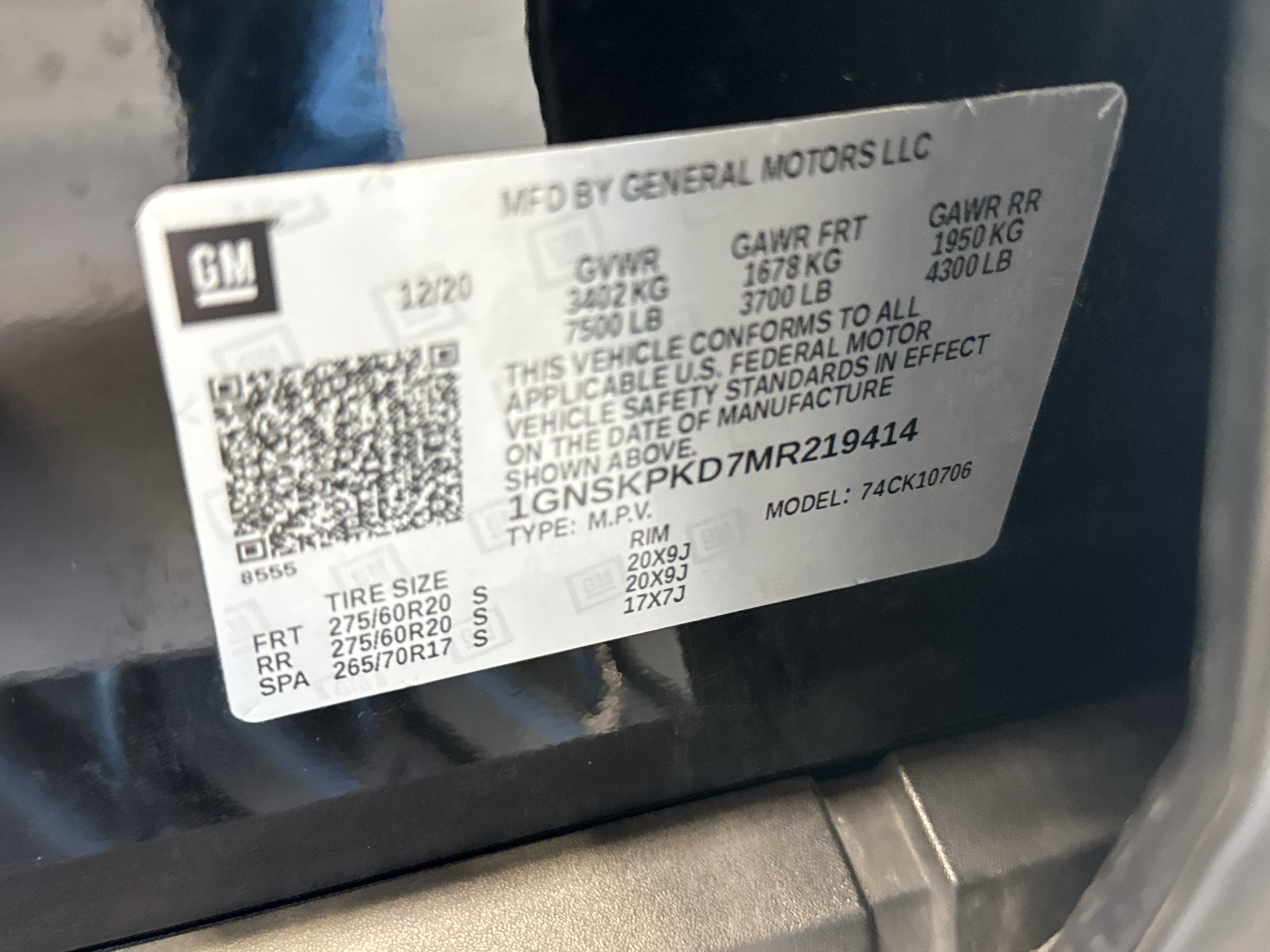 2021 Chevrolet Tahoe Z71