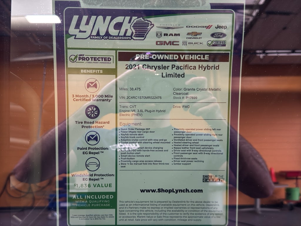 2021 Chrysler Pacifica Hybrid Limited