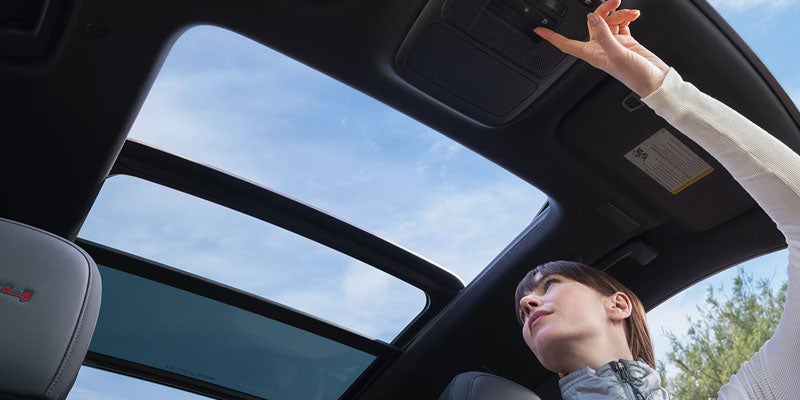2026 GMC Acadia Sunroof interior view
