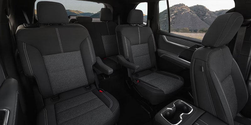 Interior view of 2026 GMC Acadia