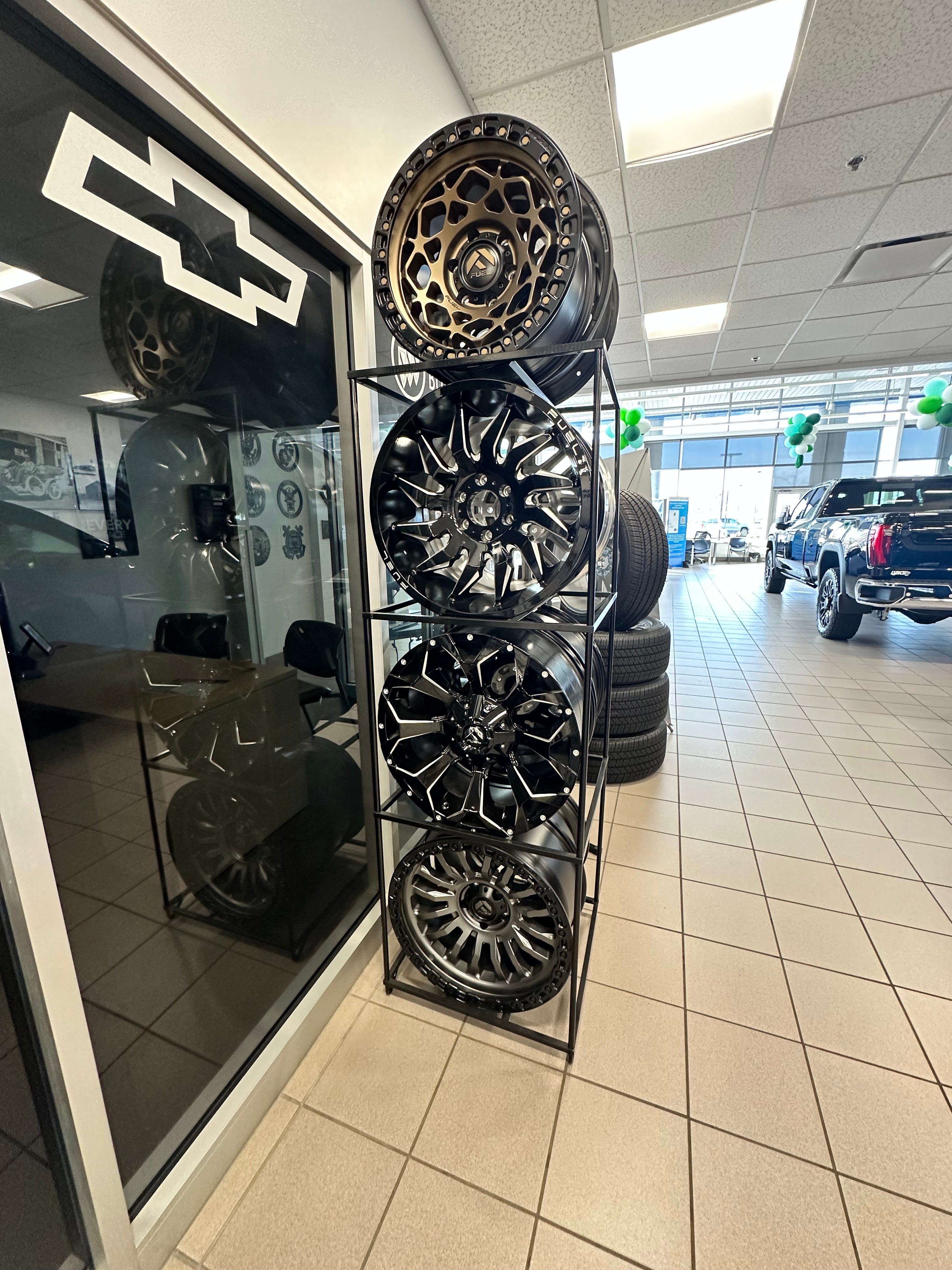 Shelf of Tire Rims