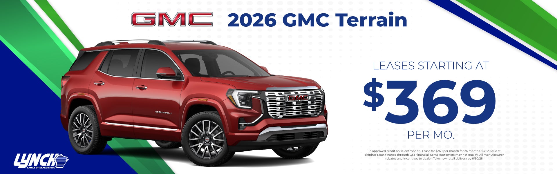 GMC Terrain offers at lynch Burlington