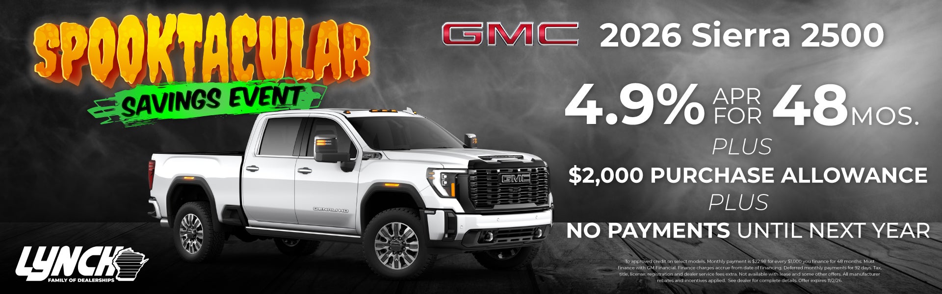 Lynch GMC Burlington Sierra 2500 offer