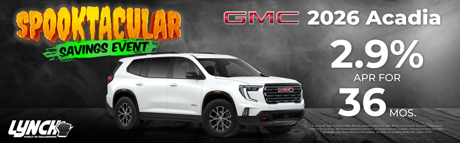 Lynch GMC Burlington Acadia Offer